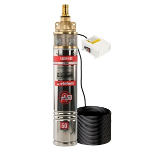 Pompa submersibila Elefant 4SKM100 cu panou de control, 1100W, debit 50 l/min, inaltime refulare 60 m