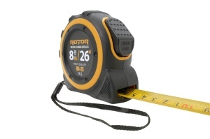 Ruletă 8m x 25mm ROTOR R8-25, Curea de mână, Auto-blocare - Img 3