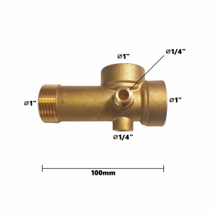 Teu de lagatura din alama cu 5 cai 10cm 300g, Elefant - Img 4