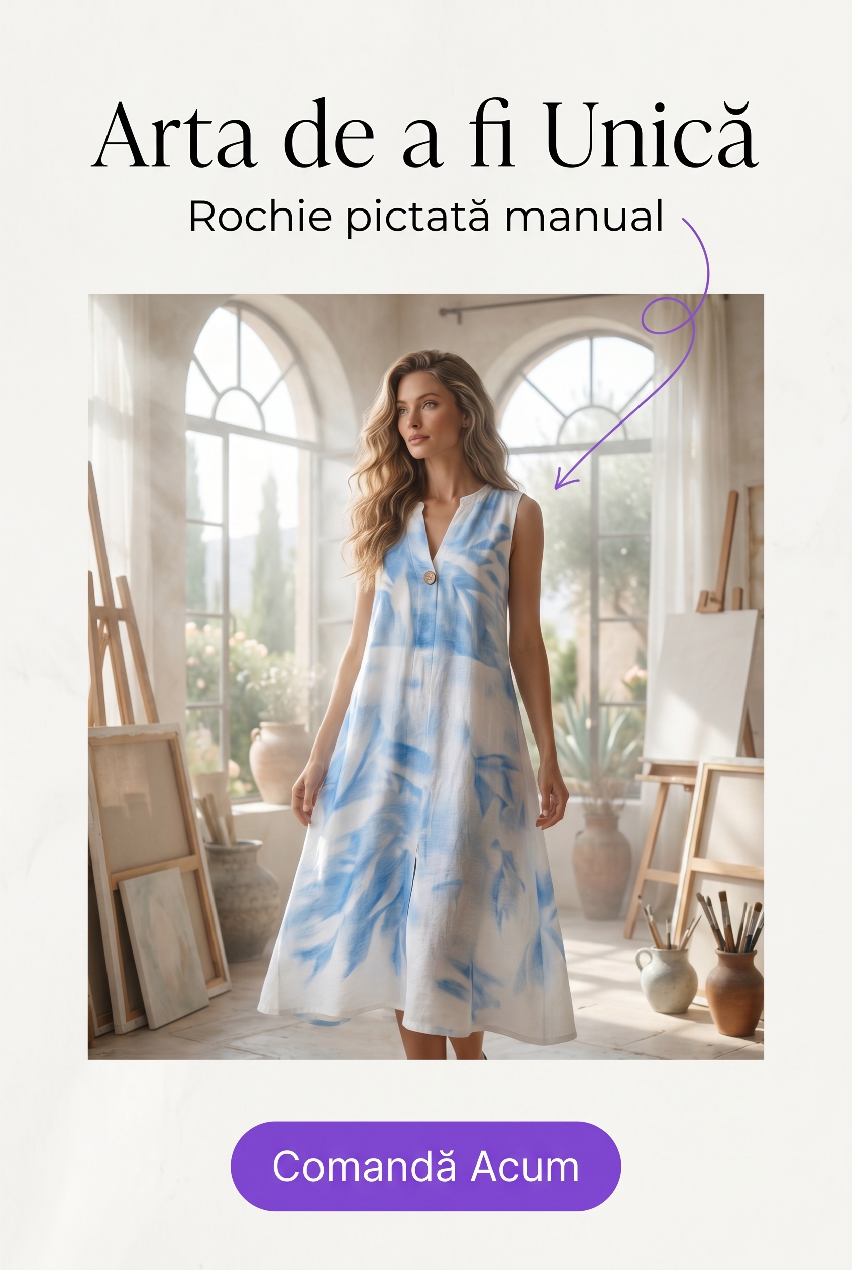 Rochii pictate manual - cum le alegi