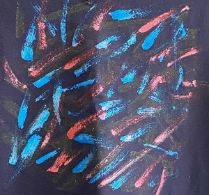 Unique painted T-shirt - Img 3