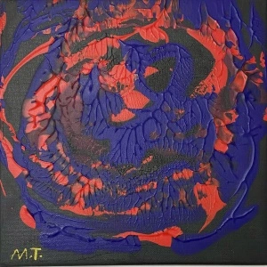 Crimson Swirl- tablou unicat - Img 2