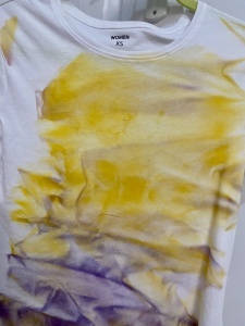 Unique painted cotton T shirt - Img 4