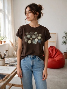 Unique painted T-shirt