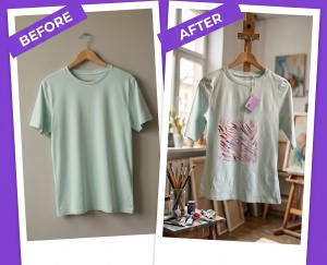 Tricou pictat- unicat