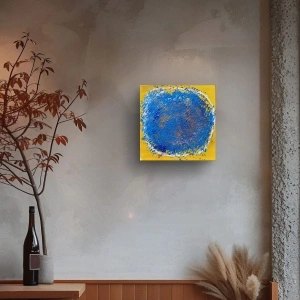 Blue Splash -unique painting - Img 2