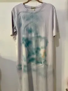 Cotton painted dress - Img 3