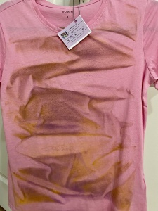 Unique painted cotton T shirt - Img 5