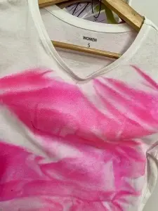 Unique painted cotton T shirt - Img 2