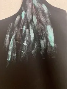 Eclipse - unique painted dress - Img 4