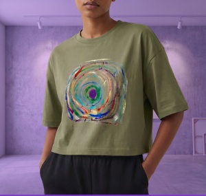 Unique, painted T-shirt