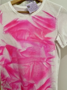Unique painted cotton T shirt - Img 6