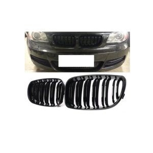 Grile Centrale compatibil cu BMW Seria 1 E81 E82 E87 E88 M1 M 2007-2011 LCI facelift Negru Lucios M Design ATA3412 - Img 2