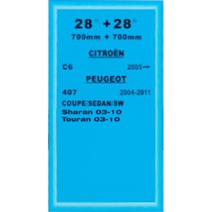 Set 2 Stergatoare R.B.W. 28"+28" ATA3359 Citroen/Peugeot 2005+ - Img 3