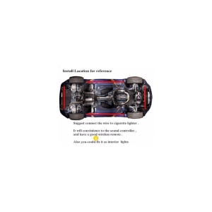 Kit banda LED SMD sub masina cu telecomanda 120cmx150cm RGB - Img 5