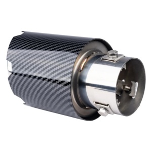 Ornament toba inox, Finisaj Carbon Lucios, diam. iesire 90 mm ATA00096 - Img 3