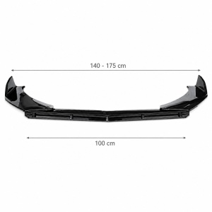Prelungire Bara fata Universal din 3 piese , V3 Design,negru lucios