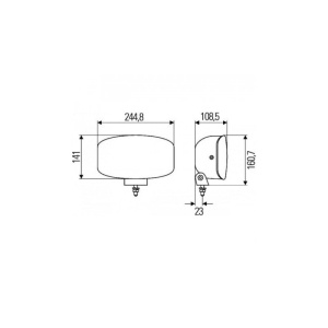 Proiector universal 12v-24v lumina Alba camion - Img 4