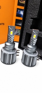 SET 2 BECURI LED H15 AKE , 120W, 12000LM, 6000K, CU VENTILATOR