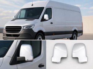 Capace oglinda cromate compatibil Mercedes Sprinter W907 2018,inox - Img 3