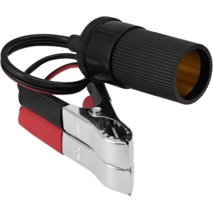 Extensie mufa de bricheta auto, cu cleme pentru baterie, 12-24V ATA3201 - Img 3