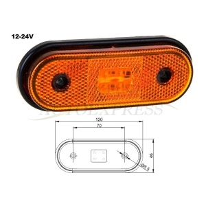 Lampa gabarit 118×46, LED, galbena, 12-36V, FT-020-Z Fristom ATA01472