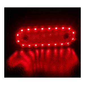 Lampa Gabarit Flexzon, 20 LED-uri, cu Suport, Rosie, Forma Ovala, 12-24V ATA01465 - Img 2