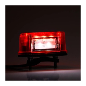 Lampa numar 83×40, 5 LED-uri, cu pozitie, rosie FT-016-A Fristom ATA00353 - Img 2