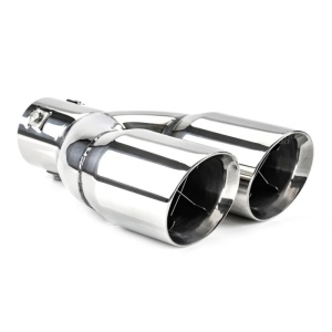 Ornamente toba inox dublu, finisaj lucios, diametru intrare 6,3 cm, latime 160mm ATA00100