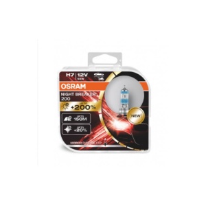 Set 2 becuri auto halogen Osram Night Breaker Laser 200 H7 12V 55W ATA01072