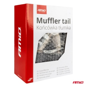 Set 2 Ornamente Toba Dubla Universale Inox + Carbon , compatibil BMW AMIO-04069
