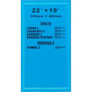 Set 2 Stergatoare R.B.W. 22"+19" ATA3349 Dacia/Renault 2015+ - Img 3