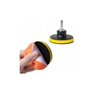 Set bureți de lustruit, 9 bureți de lustruit + disc de 80 mm + adaptor M14 AMIO-02647 ATA02237 - Img 6