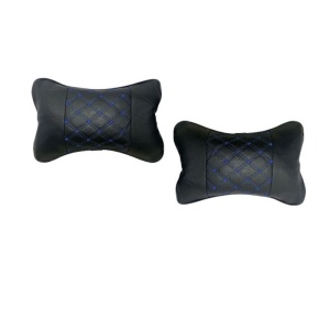 Set perne tetiera piele Ecologica Negru/Albastru