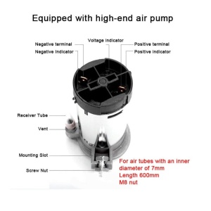 Claxon Auto, Goarne auto cu 2 pipe, 12V cu Compresor Electric, 150dB ATA3231 - Img 4