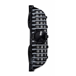 Grilă față Mercedes Sprinter 2006–2012, negru lucios cu inserții cromate