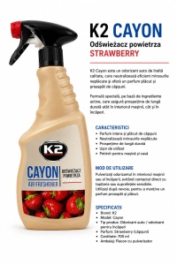 Odorizant auto K2 Cayon Strawberry – parfum de căpșuni - Img 2