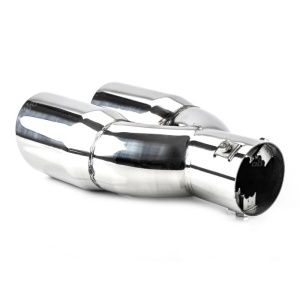 Ornamente toba inox dublu, finisaj lucios, diametru intrare 6,3 cm, latime 160mm ATA00100 - Img 3