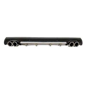 Prelungire bara spate universal , ELITE B Design, negru cu gri, ornamente toba rotunde