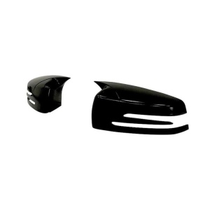 Capace oglinda Batman Style compatibile cu MERCEDES clasa A 12-18 Negru lucios