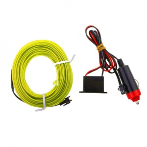 Fir cu neon 2 Metri, 12V culoare galben ATA3127