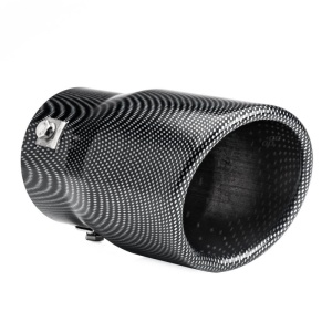 Ornament Toba Esapament Carbon Look Unoversal 48-65mm - Otel inoxidabil
