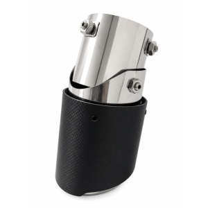 Ornament Toba Esapament Flexibil,din inox cu finisaj carbon Universal - Img 4