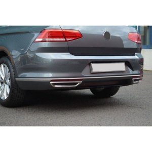 Ornamente evacuare inox compatibile cu VW Passat B8 2015-2019 sedan - Img 2