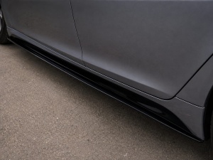 Prelungire praguri laterale compatibile cu Seria 5 BMW E60 2003-2010,negru lucios - Img 2