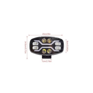 Proiector Led universal 12v-24v 80w lumina Alba galbena camion - Img 2