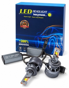 Set 2 becuri LED H7 T150, Super CANBUS,450W, 25.000LM,6000K , 12-32V