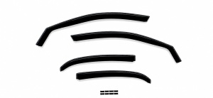 Set Paravanturi compatibil Audi A4 B8 2008-2015 , fata-spate(4Buc) fumuriu transparent