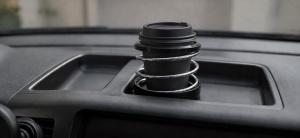 Suport auto universal pentru pahar, model spiralat cromat - Img 3