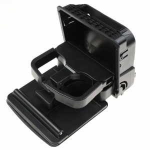Suport Pahar Negru pentru cotiera spate compatibil cu VW Golf V 2004-2009, Golf VI 2008-2012, Jetta 2005-2010 ATA3142